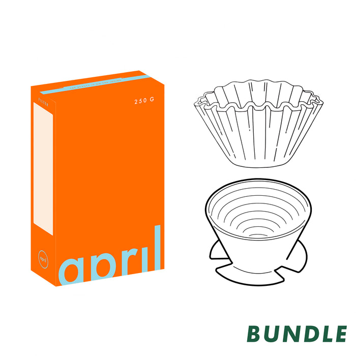 Ceramic Brewer + Paper Filter + 250g Filter Beans