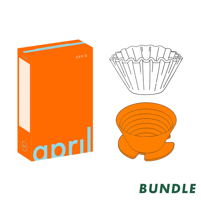 Plastic Brewer + Paper Filter + 250g Filter Beans